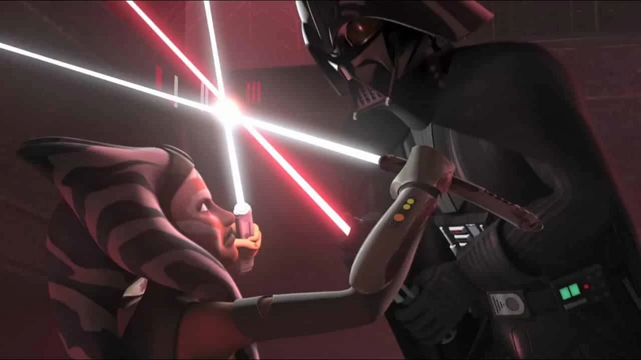Ahsoka Tano vs Darth Vader