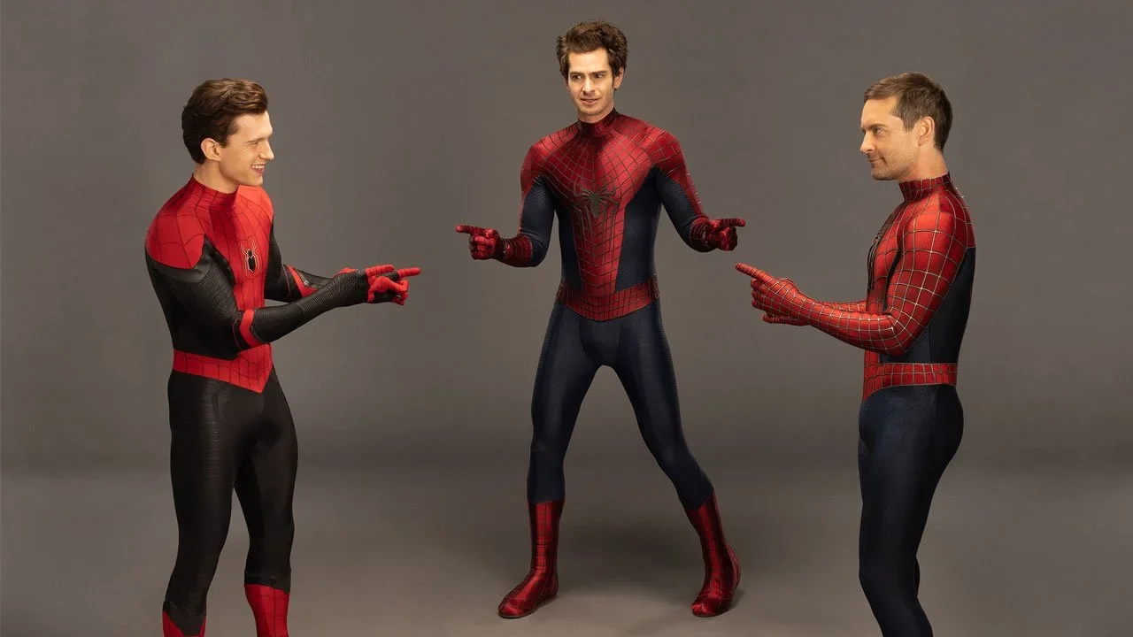 tom holland tobey maguire andrew garfield spider-man across the spider-verse