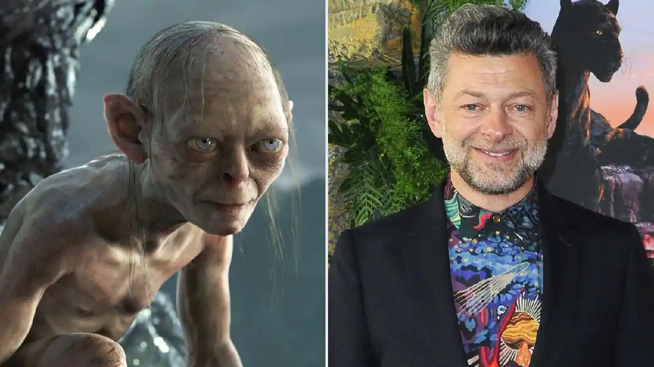 Andy Serkis es Gollum en la película del Señor de los Anillos