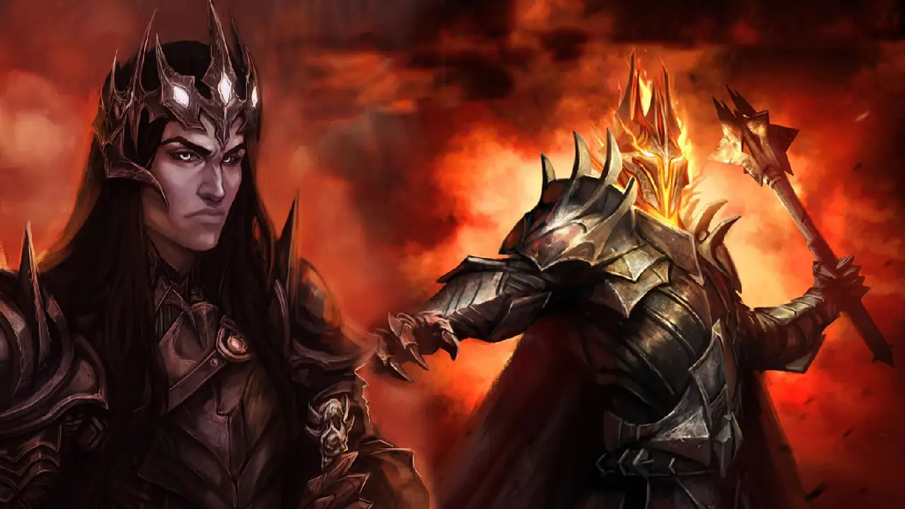 Sauron era una deidad buena hasta que fue corrompido por Melkor
