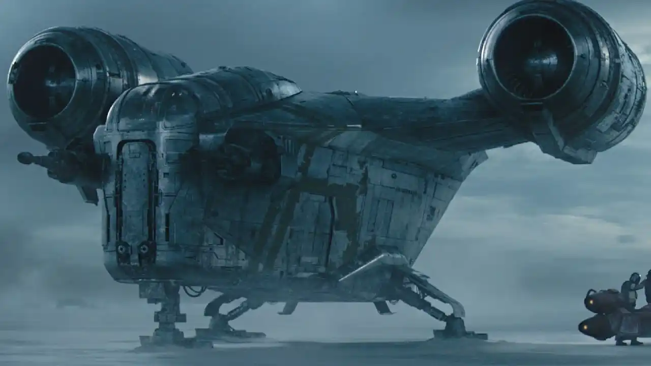 El Razorcrest. La nave de Din Djarin en The Mandalorian.