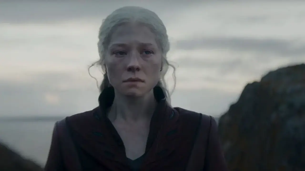 Rhaenyra muere calcinada por un dragón