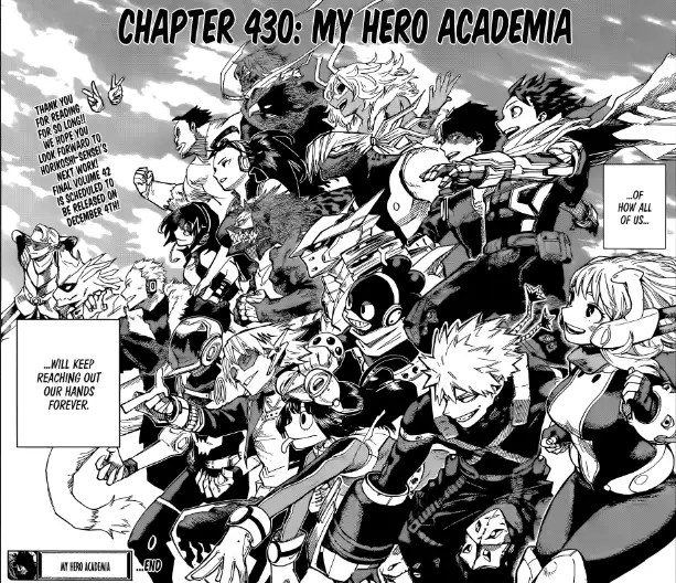 Capítulo final Boku no Hero Academia