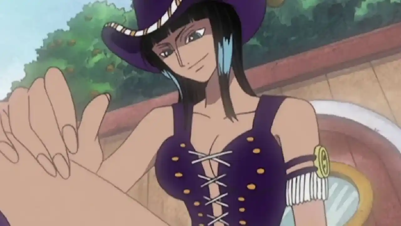 El personaje de Nico Robin en el anime de One Piece.