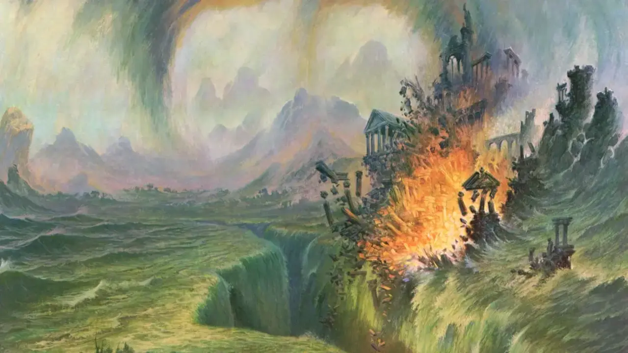 ¿Cómo fue exactamente la caída de Númenor?