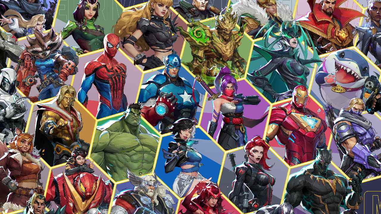 Diseño de los personajes en Marvel Rivals.