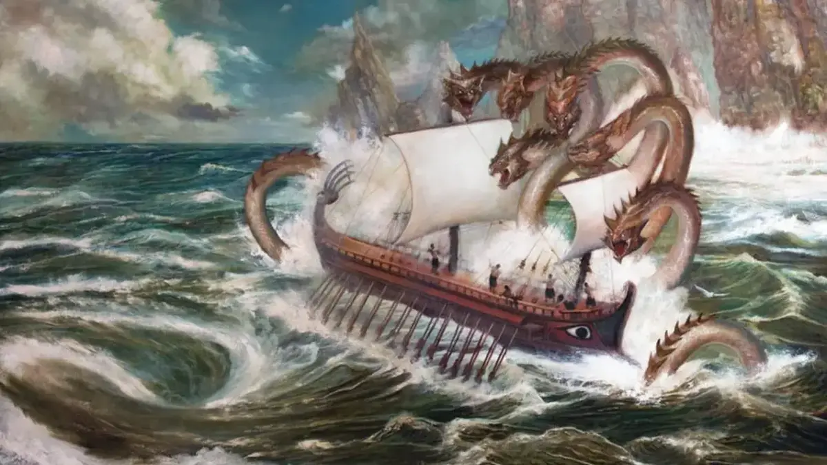 ¿Qué otras criaturas mitológicas aparece en La Odisea?