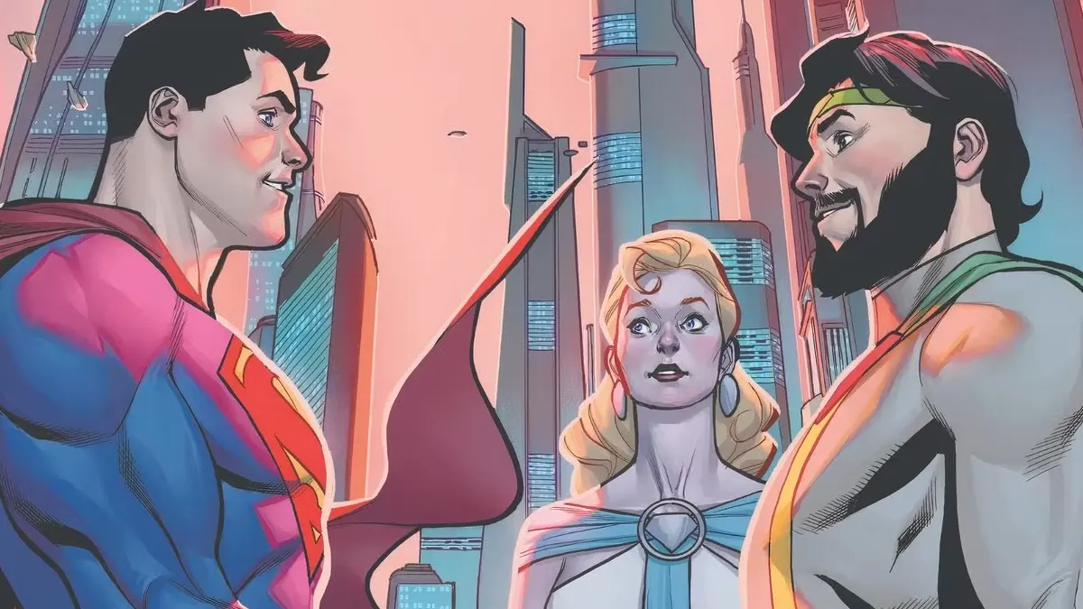 Jor-El junto a Superman en DC Cómics.