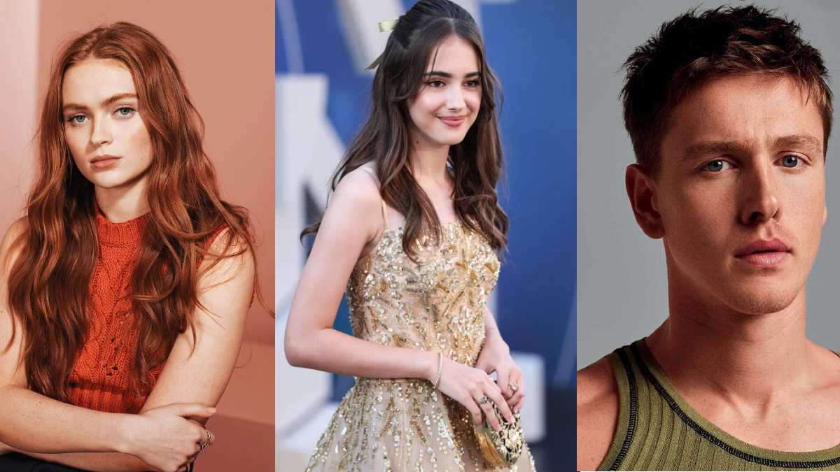 Sadie Sink, Julia Butters y Harris Dickinson