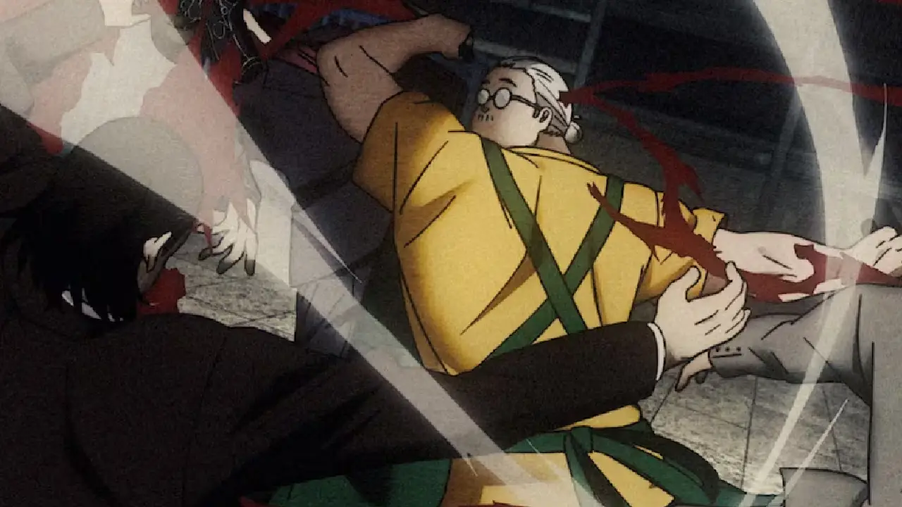 Escena del anime de Sakamoto Days.