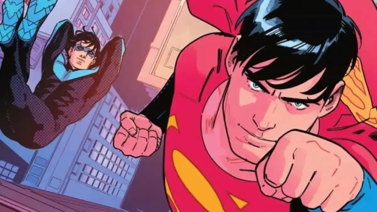 Superman y Nightwing en los cómics de DC.