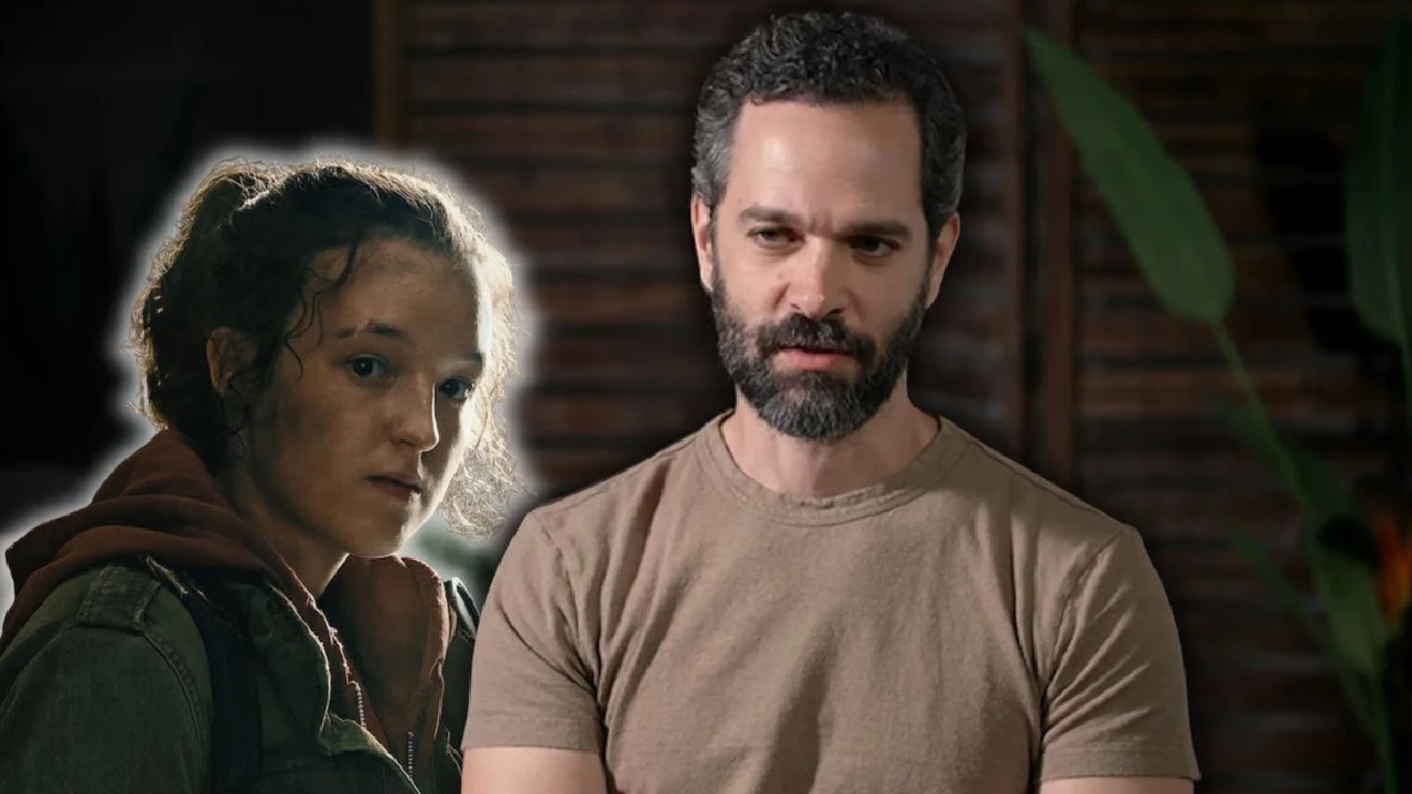 Neil Druckmann junto a Ellie en un montaje de The Last of Us, destacando su salida de la serie.