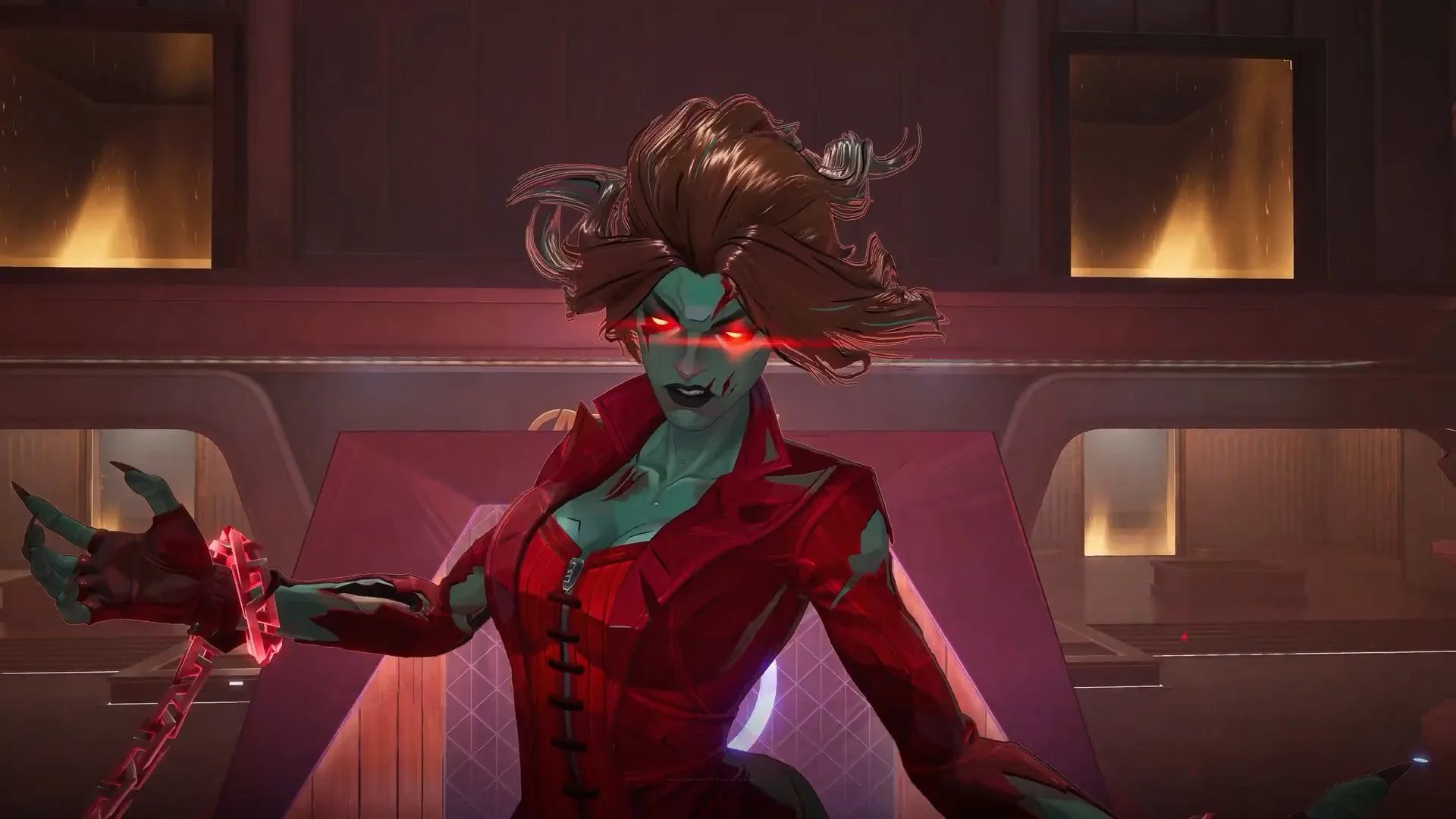 La Bruja Escarlata zombi en el modo PvE Marvel Zombies de Marvel Rivals.