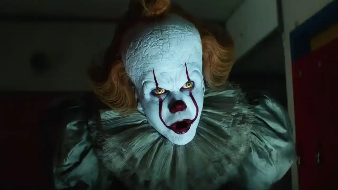 Bill Skarsgard como Pennywise el payaso asesino en It: Welcome to Derry